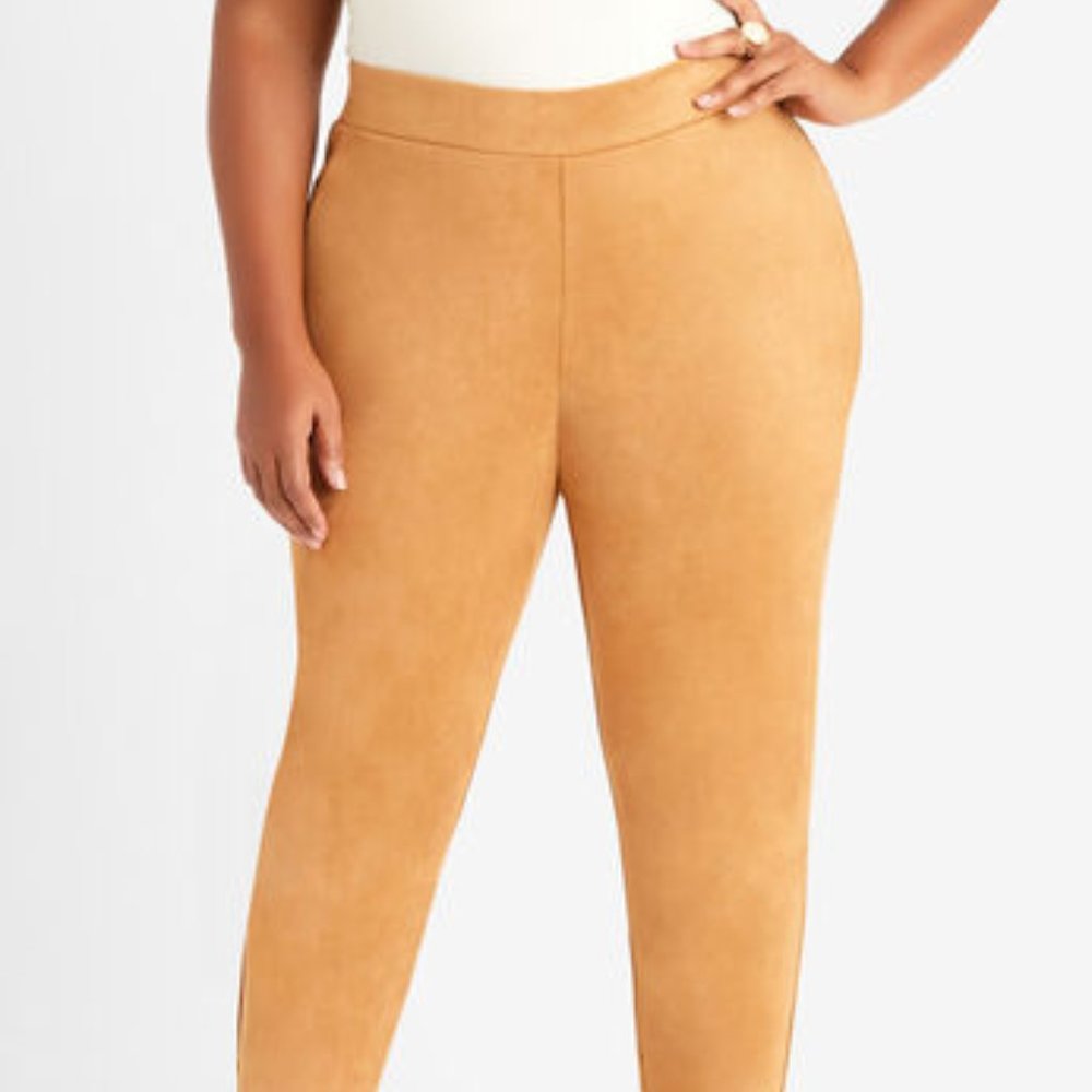 Faux Suede High Waist Legging